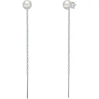 Valero Pearls Oorbellen zilver / parelwit