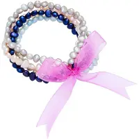 Valero Pearls Armband marine / lichtblauw / rosa / parelwit