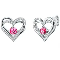 Rafaela Donata Oorbellen pink / zilver