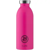 24Bottles Drinkfles 'Clima 500 ml' pink / zwart