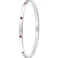 Lucardi Armband rood / zilver
