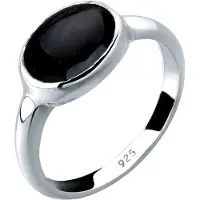Elli Ring zwart / zilver