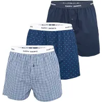 Happy Shorts Boxershorts blauw / wit