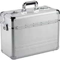 Dermata Koffer 46 cm Laptop compartiment zilverkleurig