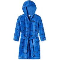 Schiesser Badjas 'Autotraum' blauw / zwart