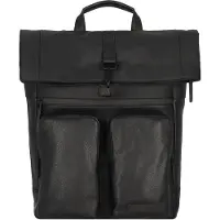 Jost Stockholm Rugzak Leer 45 cm Laptopvak zwart