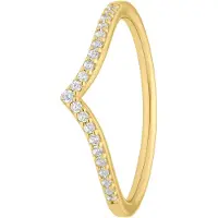 Lucardi Ring goud / transparant
