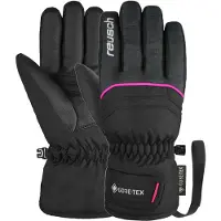 Reusch Sporthandschoenen 'Teddy' neonroze / zwart / zwart gemêleerd