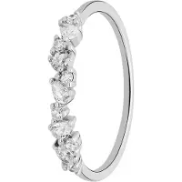 Lucardi Ring zilver / wit