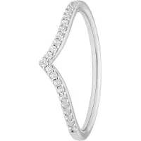 Lucardi Ring zilver / transparant