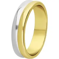 Lucardi Ring goud / zilver