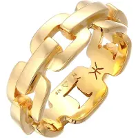 KUZZOI Ring 'Chain' goud