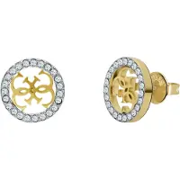 GUESS Oorbellen 'Studs Party' goud / transparant