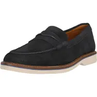 Clarks Heren Premium Atticus LT Slip Schoenen Navy Suede