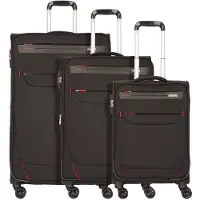 Worldpack Kofferset 'Denver' rood / zwart