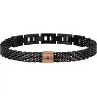 Breil Armband rose-goud / zwart