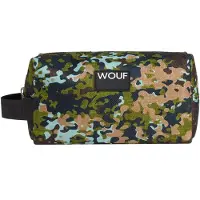 Wouf Toilettas beige / olijfgroen / zwart