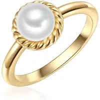 Valero Pearls Ring goud / parelwit