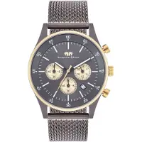 Rhodenwald & Söhne Analoog horloge blauw / goudgeel
