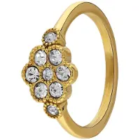 Lucardi Ring goud / transparant