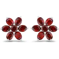 Rafaela Donata Oorbellen aubergine / zilver