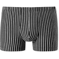 Schiesser Boxershorts ' 95/5 Essentials ' zwart / wit gemêleerd