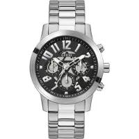 Guess SP Analoog horloge 'Parker' zwart / zilver