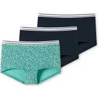 Schiesser Onderbroek mintgroen / zwart / wit