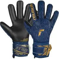 Reusch Sporthandschoenen 'Attrakt Freegel' donkerblauw / mosterd / zwart