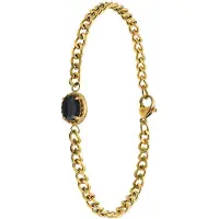 Lucardi Armband goudgeel / zwart