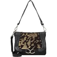 Campomaggi Schoudertas beige / zwart