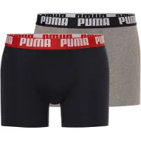 Puma Boxershorts grijs / bloedrood / zwart / wit