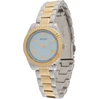 GUESS Analoog horloge 'Mini Luna' lichtblauw / goud / zwart / zilver