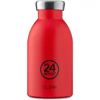24Bottles Drinkfles rood / zwart