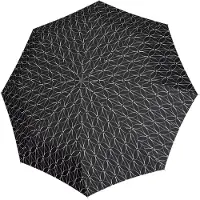 Doppler Paraplu 'Fiber Flex' zwart / offwhite
