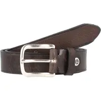 B.belt Riem 'Cesar' bruin / zilver
