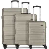 Worldpack New York 2.0 4 wielen Kofferset 3-delig goudkleurig