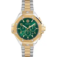 Philipp Plein Analoog horloge goud / grasgroen / zilver