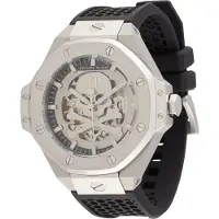 Philipp Plein Analoog horloge zwart / zilver