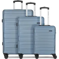 Worldpack New York 2.0 4 wielen Kofferset 3-delig blauw