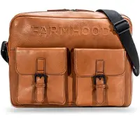 Farmhood Aktentas lichtbruin / zwart