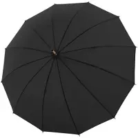 Doppler Nature Long Bamboo Stok paraplu 90 cm uni black