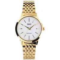 Q&Q Analoog horloge goud / wit