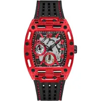 GUESS Analoog horloge 'Phoenix' rood / zwart