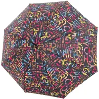 Doppler Paraplu lichtblauw / geel / pink / zwart