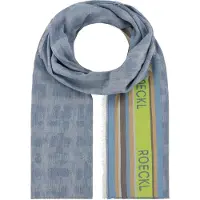 Roeckl Doek 'COTTON STRIPES' camel / saffier / donkerbruin / appel