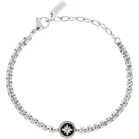 Breil Armband zwart / zilver