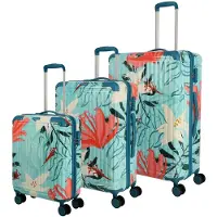 Travelite Kofferset crème / turquoise / rood / zwart