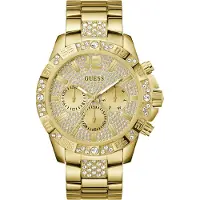 GUESS Analoog horloge 'Majestic' goud / transparant