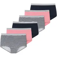 Schiesser Onderbroek navy / oudroze / wit